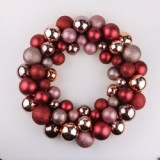 33 cm diameter artificial Christmas ball wreath hanging door decoration