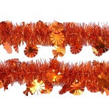 2meters blue color PET Christmas wired Tinsel Garland Colorful Tinsel Garland with different Shape Stars Tree Shape