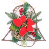 Luxury Decorated Christmas Wreath artificial Flower Wreath with berries