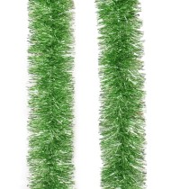 PET Tinsel Garland Indoor Decoration for Christmas RTS Apple Green Color Christmas Tree Ornament Assorted Size SY Xmas Rope