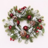 2021 BSCI Christmas wreath supplier  wholesale decorative Christmas wreath decoration