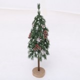 35cm height Luxury wholesale mini table top Christmas PE tree with snow