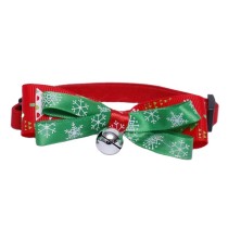 Green & Red Mixed Adjustable Cat Dog Collars Pet Collars With Bells