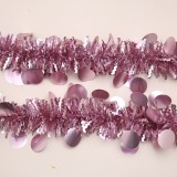 New design mix color with round christmas tinsel garland party decoration ornament christmas home decoration