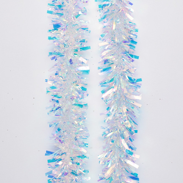 2021 new design fireproof  Christmas Colorful Tinsel Garland for Christmas tree decoration