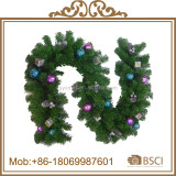 200cm Artificial Christmas Garland with ball and other ornaments decorated hot sell
