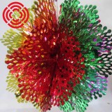 Sunflower PET Christmas tinsel flower garland/Xmas decoration