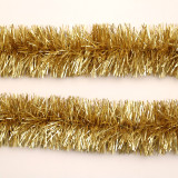 2022 New year decoration China Yiwu Shuangyuan cheap 2 meters black color PET Christmas Tinsel Garland