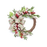 2020 New Design High Quality Christmas PE White Wreath For Holiday Wedding Party Decoration Supplies Hook Ornament Craft Gifts