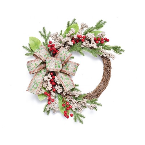 2020 New Design High Quality Christmas PE White Wreath For Holiday Wedding Party Decoration Supplies Hook Ornament Craft Gifts