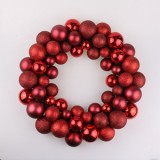 33 cm diameter artificial Christmas ball wreath hanging door decoration