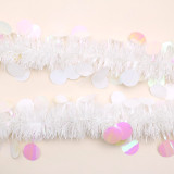 Christmas Plastic Tinsel Garland purple Color