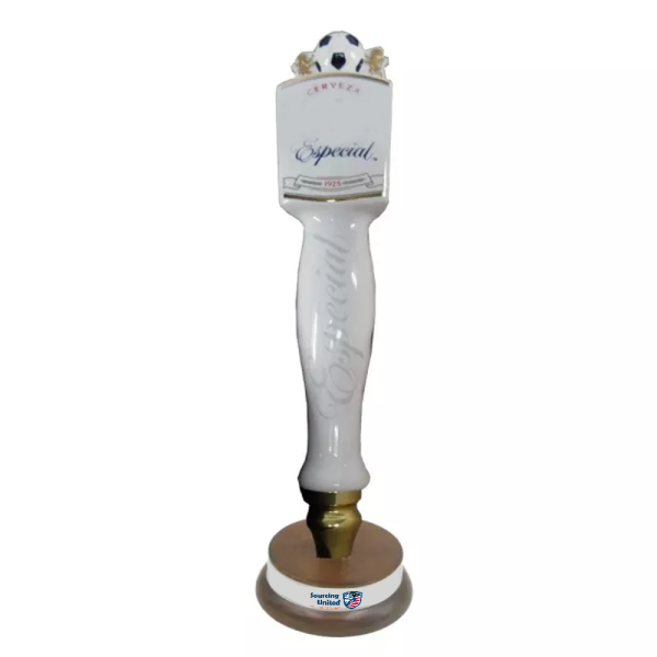 custom design football style modelo beer tap handle