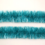 2022 New year decoration China Yiwu Shuangyuan cheap 2 meters black color PET Christmas Tinsel Garland