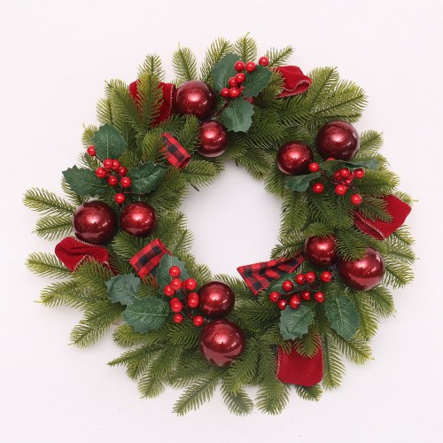 2021 BSCI Christmas wreath supplier  wholesale decorative Christmas wreath decoration