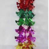 PET tinsel flower part festival decorations christmas PET garland decoration supplier
