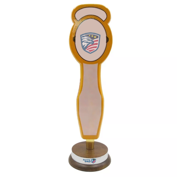custom design 12  wooden new castle beer tap handle