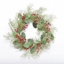 2020 New Design High Quality Christmas PE White Wreath For Holiday Wedding Party Decoration Supplies Hook Ornament Craft Gifts