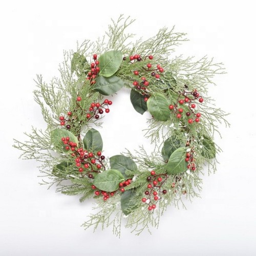 2020 New Design High Quality Christmas PE White Wreath For Holiday Wedding Party Decoration Supplies Hook Ornament Craft Gifts