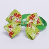 Green & Red Mixed Adjustable Cat Dog Collars Pet Collars With Bells