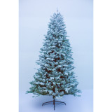 6ft 7ft 8ft 9ft Pre-Lit Hinged White Artificial Alpine Slim Pencil Christmas Tree Holiday