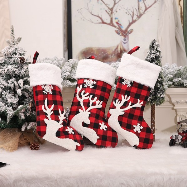 Yiwu Shuangyuan Direct Sale 46.5*27.5*4cm Decorative Xmas gift Stocking