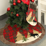 Wholesale Plaid Popular Trendy Christmas Tree Skirt