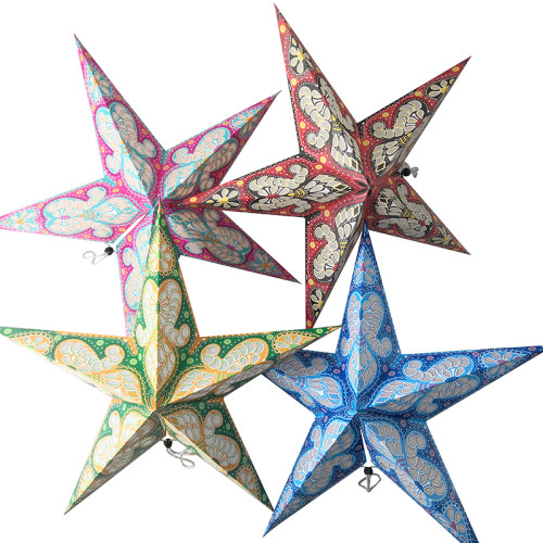 Most Fashion Colorful Paper Moroccan Star Lantern For Decoration