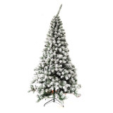 4ft 5ft 6ft 7ft 8ft 9ft 10ft Pine Needle Prelit PE&PVC Christmas Trees with Pine Cones and Red Berries