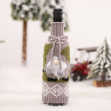 New design sweater bottle cover woolen weave red wine bottle cover  christmas gift party decoration bottle cover
