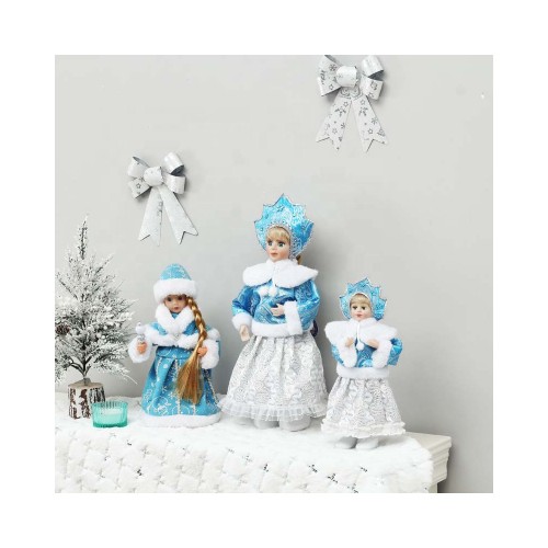 32cm Russia Style Christmas Decoration and Gift Cute Lovely Dancing and Singing Girl Christmas Santa Claus