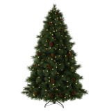 Artificial christmas tree in pot