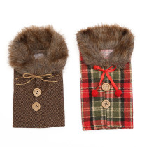 Plain Wholesale 3D Plain Christmas Wine Bottle Cover