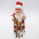Promotional Chirstmas Gift Christmas Electric Music Santa Plush Toy Holiday Ornaments Christmas decoration toy