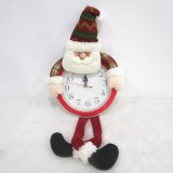 Hanging Christmas decoration christmas doll  with clock