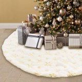 Happy Holiday Cute Anniversary Christmas Tree Skirt