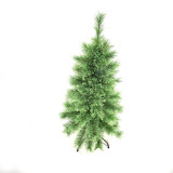 Pre-Lit Gold Slim Yellow Green Giant PE Mixed PVC Christmas Trees With Ornament
