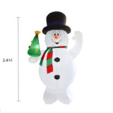 2021 LED Christmas Inflatable Santa Claus Outdoor Garden New Year Christmas Decoration Gift For Kids Children Toy
