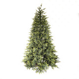 Plastic Pull Up Realistic Large Metal Frame Flocked Christmas Trees