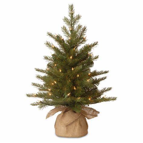 Mini tree Small Artificial Spruce Tree in Burlap Base Tabletop Unlit Christmas Tree  for Xmas Indoor Decor