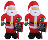 promotion standing up inflatable Christmas Santa Claus