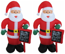 promotion standing up inflatable Christmas Santa Claus