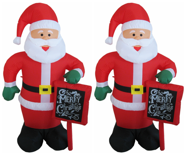 promotion standing up inflatable Christmas Santa Claus