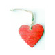 wood like recycled paper mache / paper pulp crafts of hanging star/heart/tree for christmas decoration