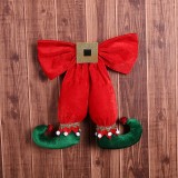 New Design Popular Style Big Size Decorated Christmas Elf Stocking  For Christmas tree
