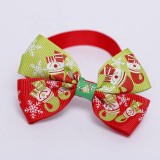 Red High Quality Double Side Velvet Animal Scarf Animal Tie Animal Collars Decorated with Cute Deer