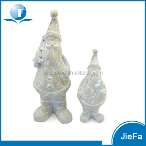 paper mache standing santa for christmas decoration and gifts