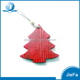 wood like recycled paper mache / paper pulp crafts of hanging star/heart/tree for christmas decoration