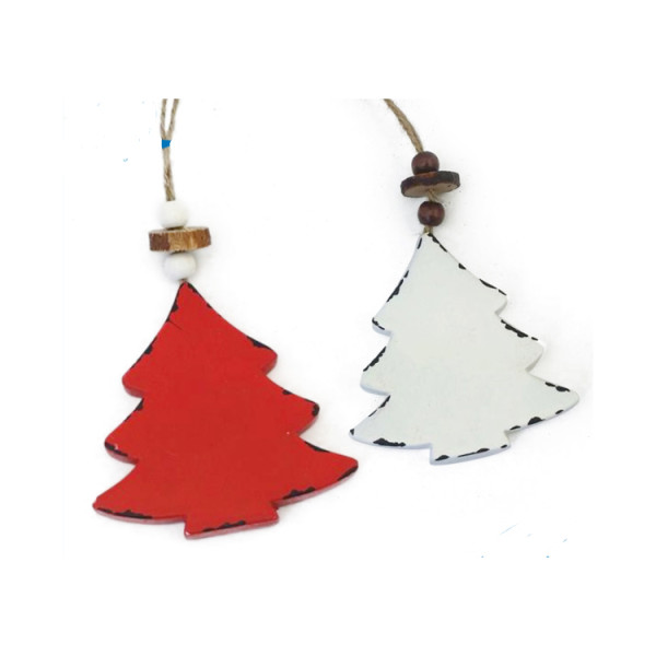 wood like paper mache/paper pulp hanging tree for christmas tree decoration