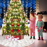 Happy Holiday Cute Anniversary Christmas Tree Skirt